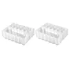 Bouteilles de stockage 48 pièces Cartons d'oeufs en plastique en vrac support de plateau de poulet clair pour le marché d'affaires de ferme de pâturage familial-12 grilles