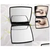 Miroirs Mini Carré Rond Miroir De Maquillage Portable Miroirs À Main Petit Double Face Miroir Pliant Compact Inventaire En Gros Drop Deli Dhjlt