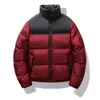 Mens Down Parka Winter Unisex Warm Puffer Jacket 2 colori patchwork imbottito in cotone spesso soprabito termico Capispalla cappuccio nascosto senza 221207