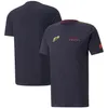 Robe de l'équipe F1 pour hommes, T-shirt de sport à manches courtes, combinaison de course d'été, 2022