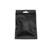 Dragkedja Package Bag Black Reclosable Zip Lock Clear Plast Packing Pouch Self Sealing Storage Package PAGS ALUMINIUM FOIL