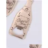 ￖppnare Champagne Beer Openers Personlig korkskruv br￶llop gynnar giveaways g￥va Eco Friendly Bottle Opener Fashion M￶nster 2 3TB DHEA8