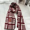 Designer Winter Scarves Unisex Elegant Scarf Letters Plaid Design for Man Women Warm Wraps Red Black 2 Optional9569654