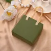 휴대용 반지 이어링 용 핸들이있는 종이 서랍 보석 상자 목걸이 보석 패키지 주최자 케이스