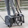 Housses de siège de voiture pour chien YY Outing Cat Bag Portable Trolley Handbag Pet