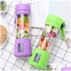 Fruktgrönsaksverktyg USB Electric Juicer Cup Practical Power Mini Juice Extractor Vegetabiliska verktyg Kök Blender Laddningsbar 26 DH4ZL