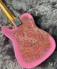 LvyBest China Guitarra Electric Tl Paisley Pink Do the One One Factory Direct Sales se puede personalizar