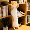 Kawaii Plush Long Cat Toys الوسادة الناعمة سادة نائسة نابضة وسادة محشو بالحيوان دمى Kawaii الأطفال