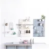 Storage Holders Racks Bathroom Wall Shelf Shower Corner Kitchen Storage Holder Rack Wallhanging Plastic Hole Board Organizer 200 N Dhl13