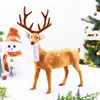 Christmas Decorations 1 Pack Plush Reindeer Elk Simulation Home Year Gift Decoration Children's