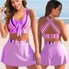 Soutiens-gorge Ensembles Femmes Sexy Monokini Maillot De Bain Lâche Maillot De Bain Vintage Imprimer Deux Pièces Ensemble Maillots De Bain Femme Maillot De Bain Été Plage Bikini Ensemble T221206