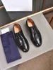 Män formella äkta läderkontor Business Dress Shoes Mens Mens Cool Handmade Lace Up Oxfords Brand Party Wedding Flats Storlek 38-45