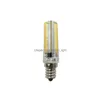 Led Bulbs Dimming Led Mini Bb Crystal Clear Sile Corn Light 3014 Smd 152 Ac220V / Ac110V For Chandelier E14 G9 G4 Drop Delivery Ligh Otefk