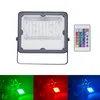 RGB Led Floodlight 10W 20W 30W 50W 100W 150W 200W 220V 110V Flood Light Outdoor Wall Washer Lamp Reflector Waterproof Garden Lighting