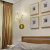 Wandlamp woonkamer goud kristallen licht armatuur El Led Mirror Project 3-arm grote luxe ijdelheid lichten