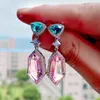 Dangle Earrings Caoshi الأرستقراطي سيدة إسقاط هدية عالية الجودة هدايا التصميم الدقيق الإكسسوارات الحفلات الفاخرة مع الكريستال الزركونيا المبهرة