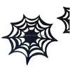 Inne świąteczne zapasy imprezowe Halloween Decor Party Materpies Non Woven Cup Coaster Spider Web insation Pad House Decorations Festiv Dhcxp