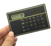 Calculatrice de carte solaire pour jardin, mini calculatrice, compteurs solaires, petites cartes de crédit fines, poche d'alimentation solaire, calculatrices ultra-fines, logo personnalisé SN456