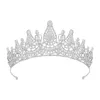 Trendy Fairy Silver Color Crystal Hair Tiaras and Crowns for Women Wedding Hair Accessories Princess Prom Jewelry Party Gift