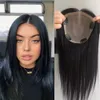 13x15cm Full Slik Base Hair Topper Colore nero naturale Capelli Europei 130% di densità