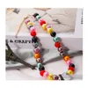 Chokers mticoloured büyük taklit inci pençe kolye kadınlar için vintage colorf plastik boncuk köprü kemiği mücevher düşüşü nec dhouk