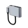 connettore romex 2 in 1 VGA da TIPO C a HDMI in lega di alluminio Supporta l'uscita simultanea a doppia porta