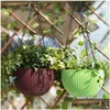 Andra trädgårdsmaterial 3 Point Garden Plant Flower Pot Basket Hanging Chain With Hooks Hanger Chains 438 N2 Drop Delivery Home Patio L DHD4W