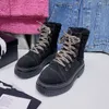 2022 Designer Channel Boots Buty Nude Black Winted Stopa Środkowy obcas Długie krótkie buty Buty Mgm