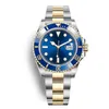 Luxury Mens Watches Automatic Watch Ceramic Bezel rostfritt stål med glidlås 40mm Super Luminous Fashion Wristwatch