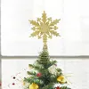 Christmas Decorations 1Pc Tree Top Star Hollowed-Out Sparkle Glitter Topper