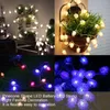 Strängar LED -strip ljus 2,2 m 20 batteris stränglampor pinecone/clip form julfestfestival dekoration fairy lampa