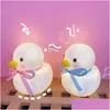 Party Favor Duck Decorative Lamp Baby Night Light Led Lights Room Cute Animal Lighting Bedroom Decor Kids Decoration Luminaria Gift Dhmbe