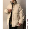 Mens Down Parka Cappotto imbottito in cotone invernale Giacca imbottita allentata solida Casual femminile ispessimento Outwear caldo 221207