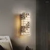 Luminária de parede Luz de luxo Sala de estar TV Background Bedroom Bedside 2022 Staircase Crystal