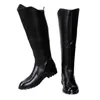 Boots Fashion Mens Black Knee High British Desiger Back Zip Long Motorcycle Shoes Antique Cosplay Army Botas Casual Comfort Warm 221207