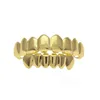 Grillz Dental Grills Herren Goldzähne Set Mode Hip Hop Schmuck Hohe Qualität Acht obere Zähne und sechs untere Grills 946 D3 Drop Del Dhisp