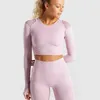 Women's Shapers Breathable Long Sleeve Sports Jacket Women Hollowed Fitness Yoga Leggings Gym Top Activewear Running Coats Workout Clothes