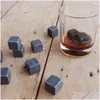 Ice Cream Tools Ice Cream Tools Drixon 100 Natural Whisky Stone Sip Cool Wedding Geschenk voorstander van kerstbar Inventaris Groothandel Drop DH0RM