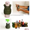 Outros jardim de jardim doméstico Mini Mini Tactical Premium Beer Koozie Molle Vest Beverage Cooler Inventory Wholesale Drop Deliver