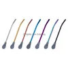 Drinking Straws Stainless Steel Sile St Spoon Flower Tea Filter Spoons Creative Coffee Mixing Tool Bar Kitchen 7 Colors Inventory Dr Dh7Gd