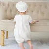 Abiti da battesimo per la prima comunione, abito intero bianco da bambino per bambino con cappello, due set da MQ6152