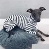 Hundebekleidung Streifen Haustier Hundezubehör Kleidung Hoher Kragen Kältebeständiges Hemd Vier lange Ärmel Hundebedarf Hemden Muster 26LM F2 D Dhqtk