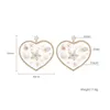 dangle earrings heart heart Flower drop for copper crystal pearl earring Party Jewelry Boucle D'Oreille Femme 2022