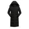 Parkas pour hommes automne hiver chaud à capuche épais coupe-vent manteau vêtements d'extérieur noir gris rouge longs parkas manteaux 221207