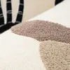 وسادة Dunxdeco أنيقة ناعمة اللون البني اللون الحديثة لوحة الرسم المطرز تغطية ديكور أريكة سفرة بسيطة