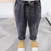 Spodnie ienens chłopcy chude dżinsy dziecięce maluch dżinsowe spodnie odzieży Dzieciowe ubrania Dzieci noszą szczupłe dna 221207