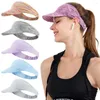 Berets Adjustable Sun Visor Sports Hat Tennis Golf Headband Beach Cap Men Women UV Protection Baseball Sunscreen Hollow Top