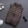 Mens Down Parkas Schinteon 90% White Duck Men Vest Gielt Casual Waistcoat Spring Autumn Light Jacket Male 221207