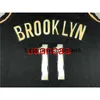 Alla broderier Irving Basketball Jerseys #11 Black Gold Edition Anpassa valfritt nummer XS-5XL 6XL