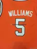 Män kvinnor ungdom 5 Deron Williams 13 Kendall Gill Fighting Illini Basketball Jersey Orange White's Brodery Jersey NCAA XS-6XL